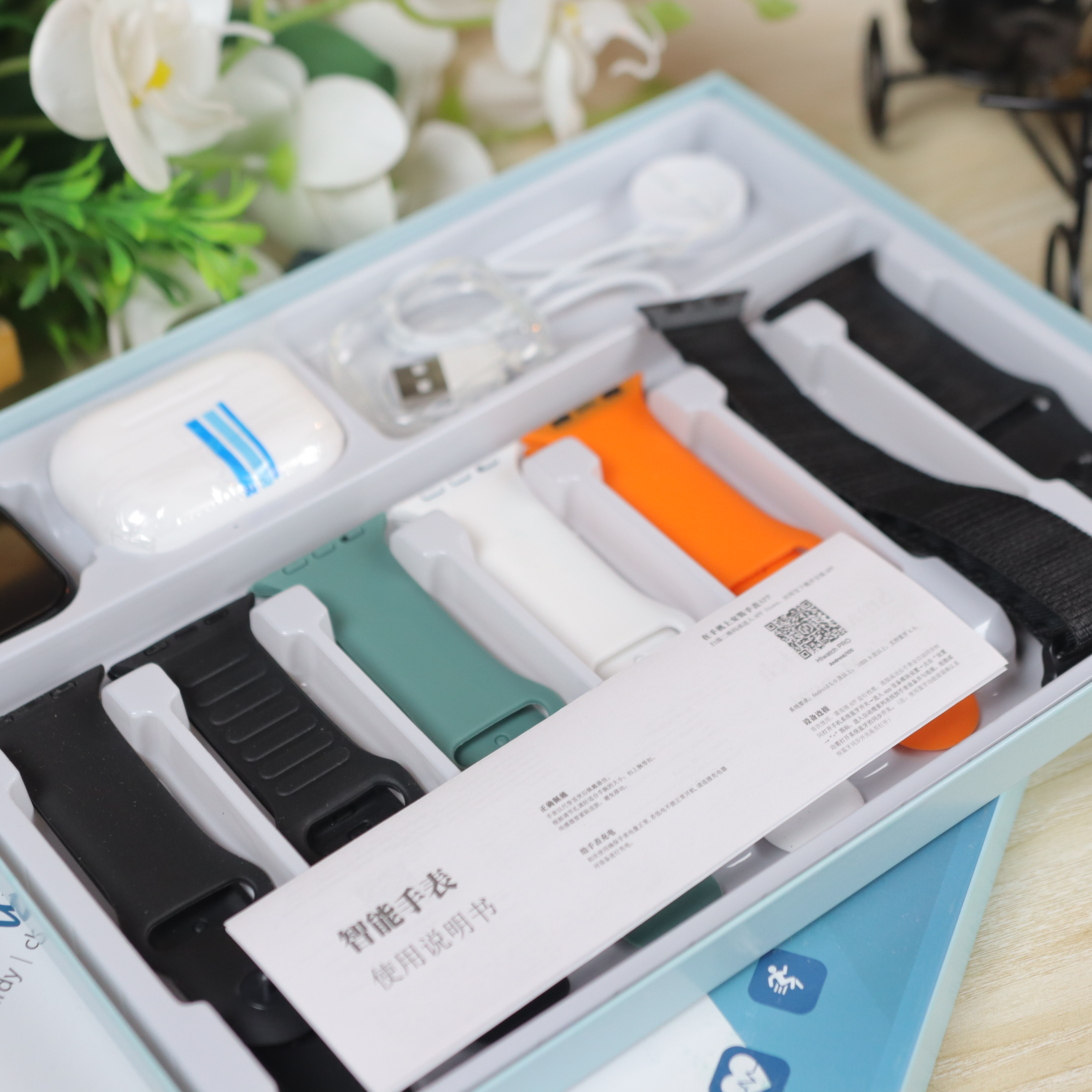 S2000 Pro Max Smart Watch 7-in-3 Edition with Protection Case & (TWS Earbuds)